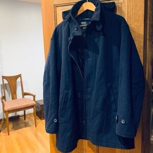 POLO RALPH LAUREN WOOL Hooded Peacoat